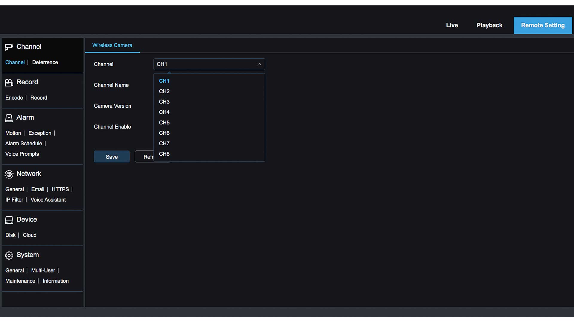 Camius wireless camera system with web browser view
