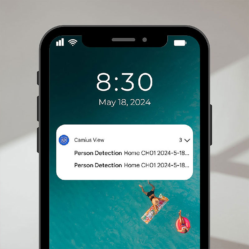 Camius view person detection square