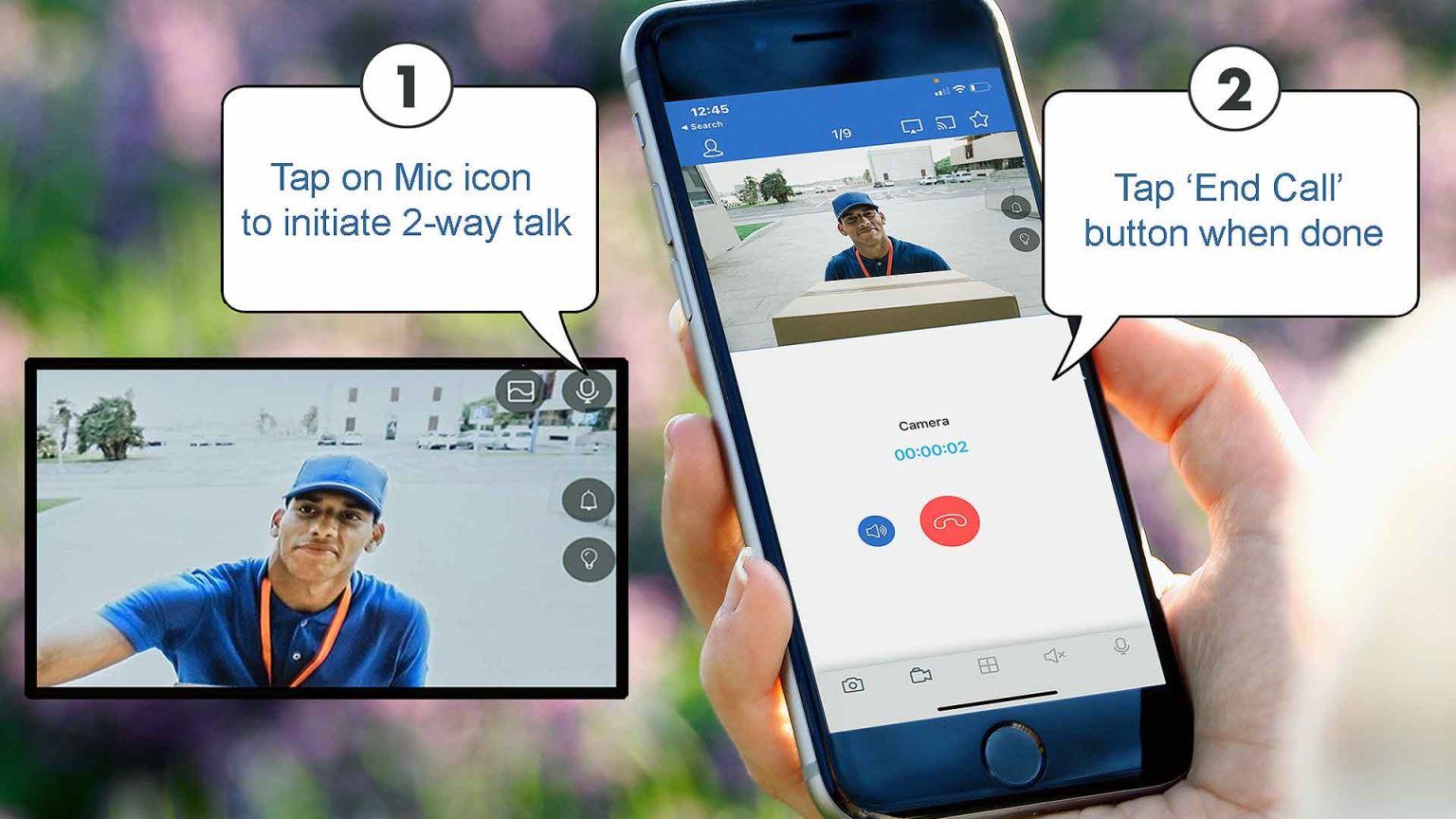 Camius wireless camera system with 2 way audio