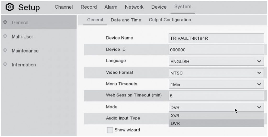 DVR-Wizard-Setup-XVR-DVR-Setup