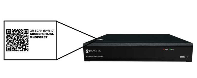 PoE NVR -easy security cameras mobile app QR code