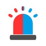 Camius active deterrent cameras - red and blue lights