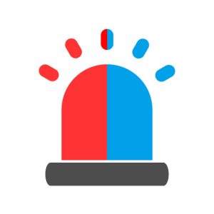 Camius active deterrent cameras - red and blue lights