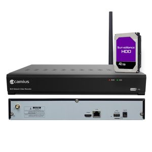 Wireless 8 Channel NVR with 4TB – For Use with Camius WF4KC2 Cameras Only