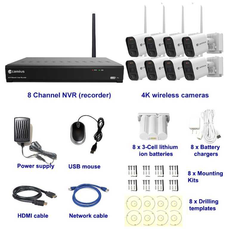 Complete 8 Camera Wireless Security System Kit