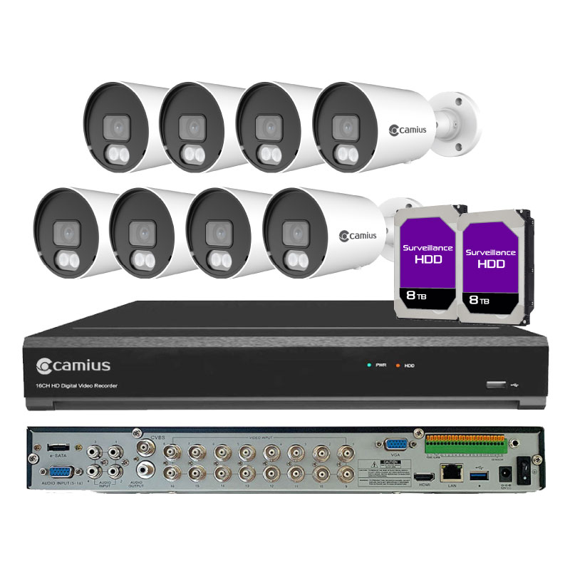 4K DVR security camera systems with 8 and 16 channel recorders