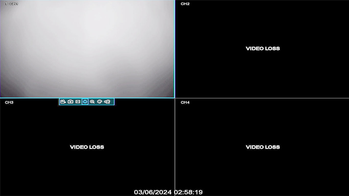 Camius analog TVI channel quick tool PTZ web