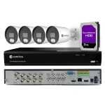 124K4R4B3T2 4 Camera Security System with DVR, 4K 8 Channel 3TB HDD